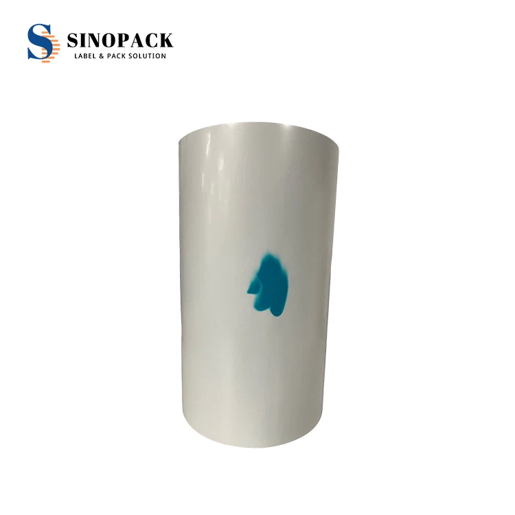 Rollo de etiquetas de papel térmico desarrollado a color